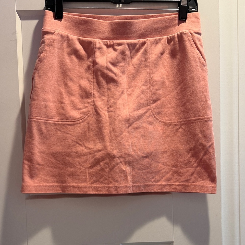 Cotton Peachy-Pink Women's Skirt - with built in shorts.